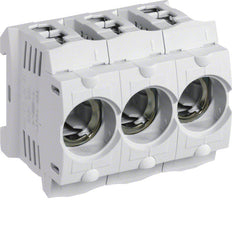 Hager 3-Pole D01 Fuse Holder E14 16A 400V DIN Rail Mount - LD047 [3 Pieces]