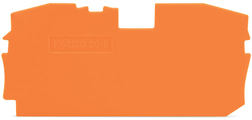 Wago End And Intermediate Plate 1mm Orange - 2016-1292 [10 Pieces]