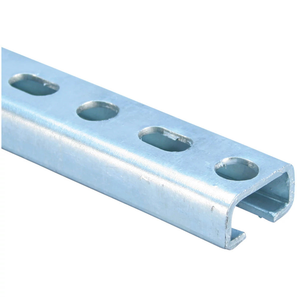 Heavy Duty Perforated C-Channel E5 300mm Steel Rail - 335500