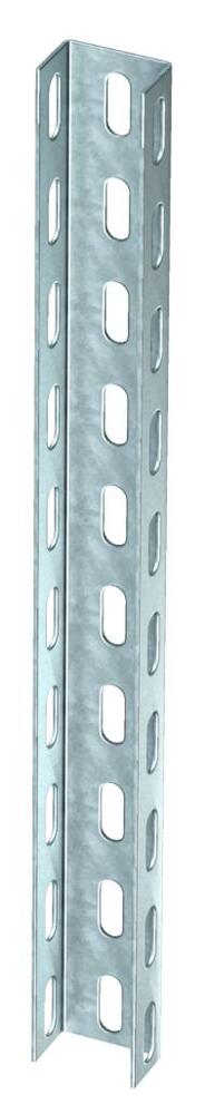 Galvanized Steel U Support 50x30x700mm Perforated - 6342312