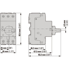Eaton PKZM0-1 Motor Protection Circuit Breaker 0.63-1A - 072734