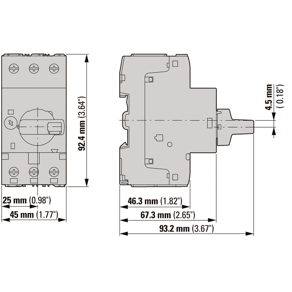 Eaton PKZM0 Motor Protection Circuit Breaker 1-1.6A - 199182