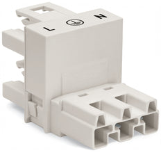 WAGO 3-Pole H Distribution Connector White - 770-684