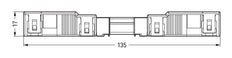 WAGO 770-114 4-Pole Strain Relief Connector Black - 770-114
