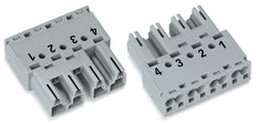 Wago 770-254 Winsta Midi 4-Pole Gray Connector Plug - 770-254 [2 Pieces]