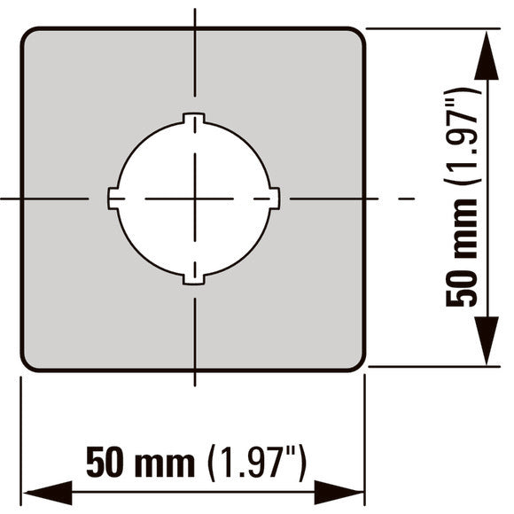 Emergency Stop Label Multilingual 50x50mm Yellow - 216484
