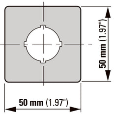 Emergency Stop Label Multilingual 50x50mm Yellow - 216484