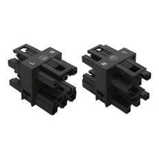 WAGO WINSTA MIDI 3-Way Distribution Connector 3-Pole Black - 770-607