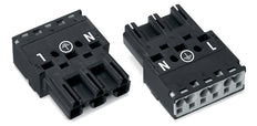 WAGO 770-213 3-Pole Black Connector Plug - 770-213 [2 Pieces]