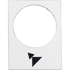 Harmony XAC Forward Slow-Fast Symbol Label 30x40mm White - ZB2BY4915 [5 Pieces]
