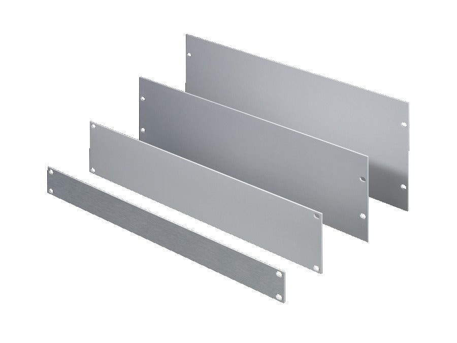 Rittal 2U Aluminum Rack Blanking Plate - 1932200 [3 Pieces]