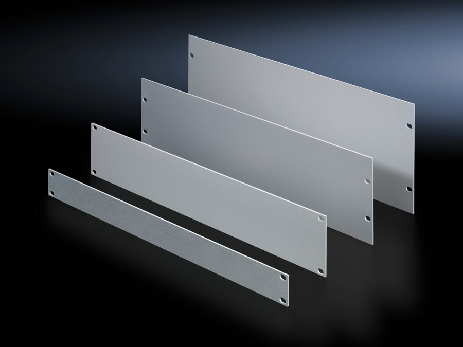 Rittal 2U Aluminum Rack Blanking Plate - 1932200 [3 Pieces]