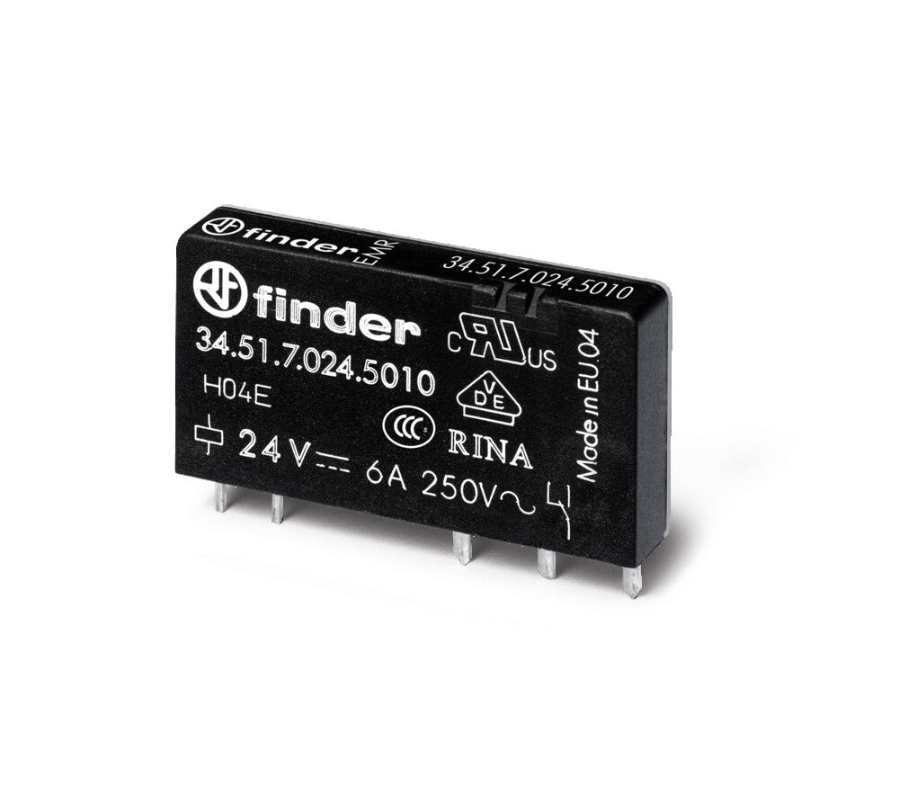 Ultra Slim PCB Relay 6A 24VDC Single CO Contact - 34.51.7.024.5010