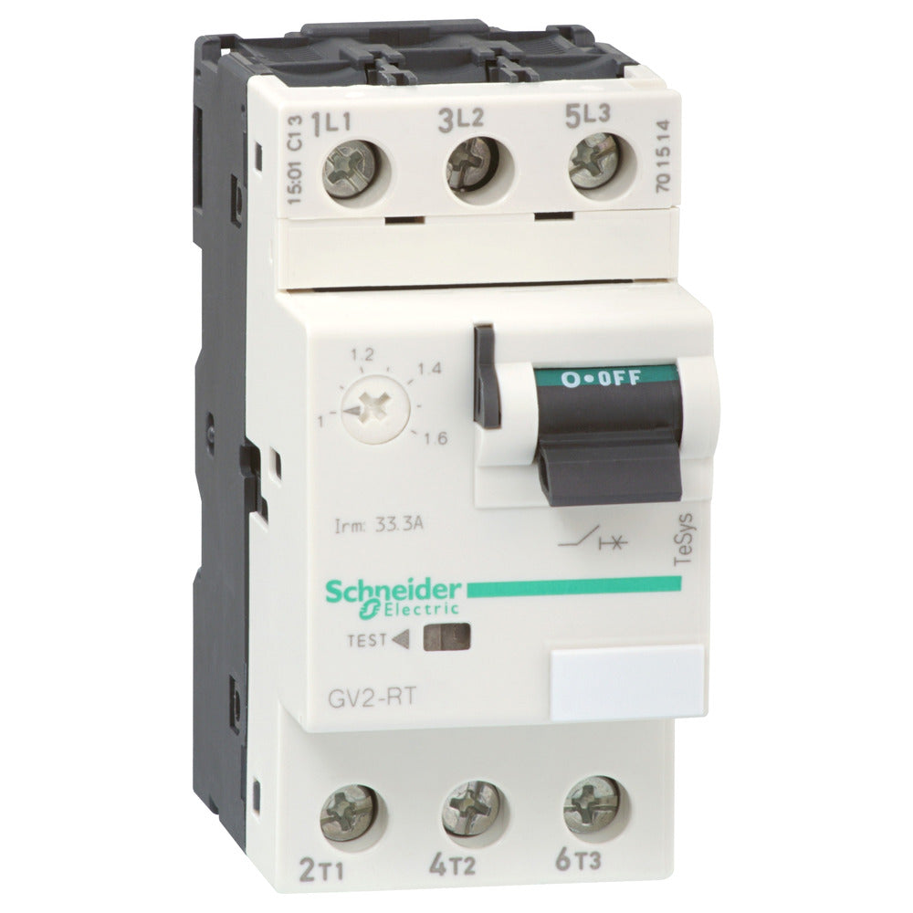 Schneider TeSys GV2RT10 Motor Circuit Breaker 4-6.3A - GV2RT10