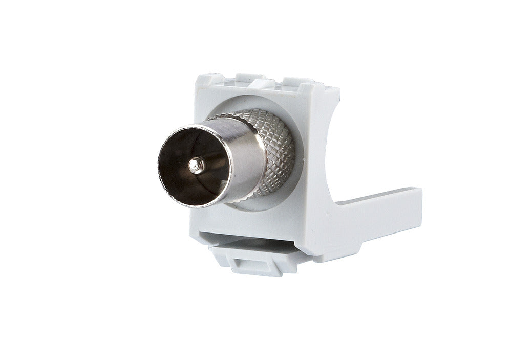 Metz Connect PIK2M IEC Plug To F Jack Coax Module - 130898-03-I