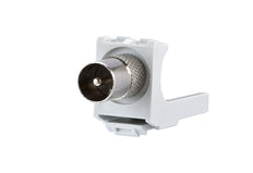 Metz Connect PIK2M IEC Plug To F Jack Coax Module - 130898-03-I