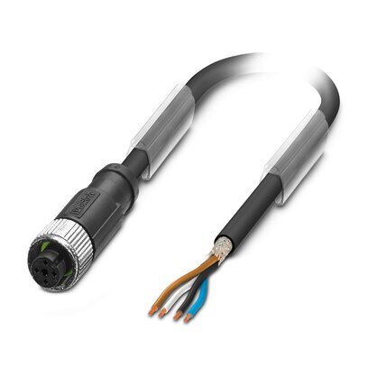 Phoenix M12 4-Pin Shielded Sensor Cable 5M PUR - 1682867
