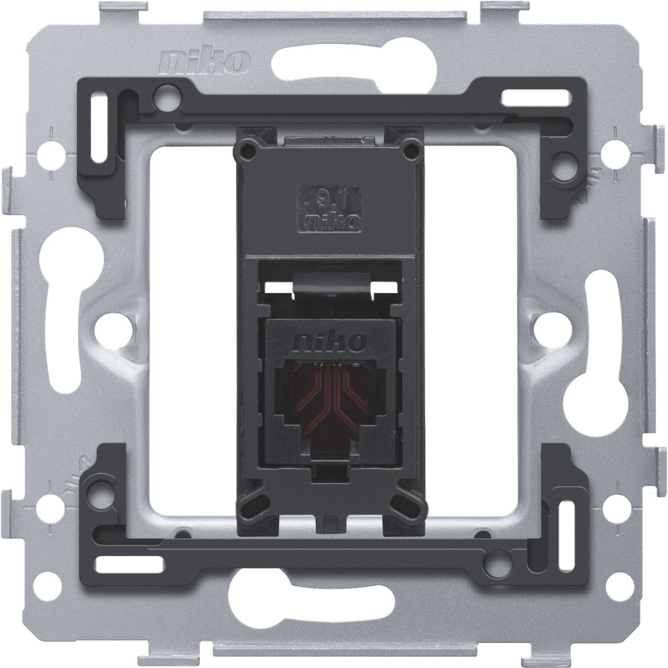 Single RJ11 UTP Wall Socket With Mounting Frame - 170-75213