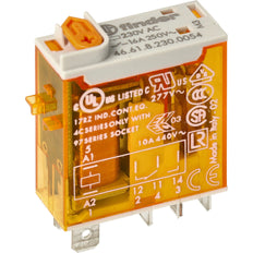 Finder 16A Industrial Relay With LED And Test Button - 46.61.8.230.0054