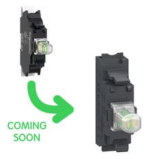 Schneider Electric White LED Block 24V AC/DC Spring Terminal - ZBVB15