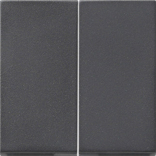Gira System 55 Dual Rocker Switch Cover Anthracite - 091528