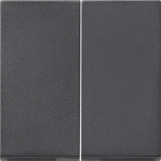 Gira System 55 Dual Rocker Switch Cover Anthracite - 091528