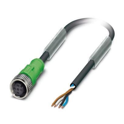 Phoenix 4-Pin M12 Sensor Cable 1.5M PUR Halogen Free - 1668108