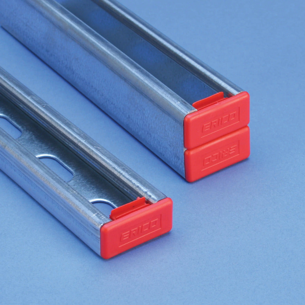 Blue Strut Channel End Cap 41x41mm - 313305 [5 Pieces]