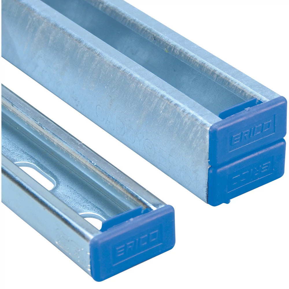 Blue Strut Channel End Cap 41x41mm - 313305 [5 Pieces]