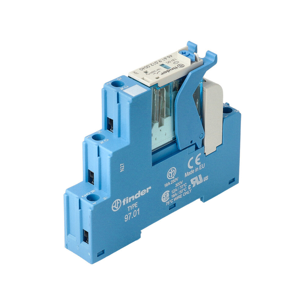 Finder 16A Interface Relay Module 12V DC With LED - 4C.01.9.012.0050