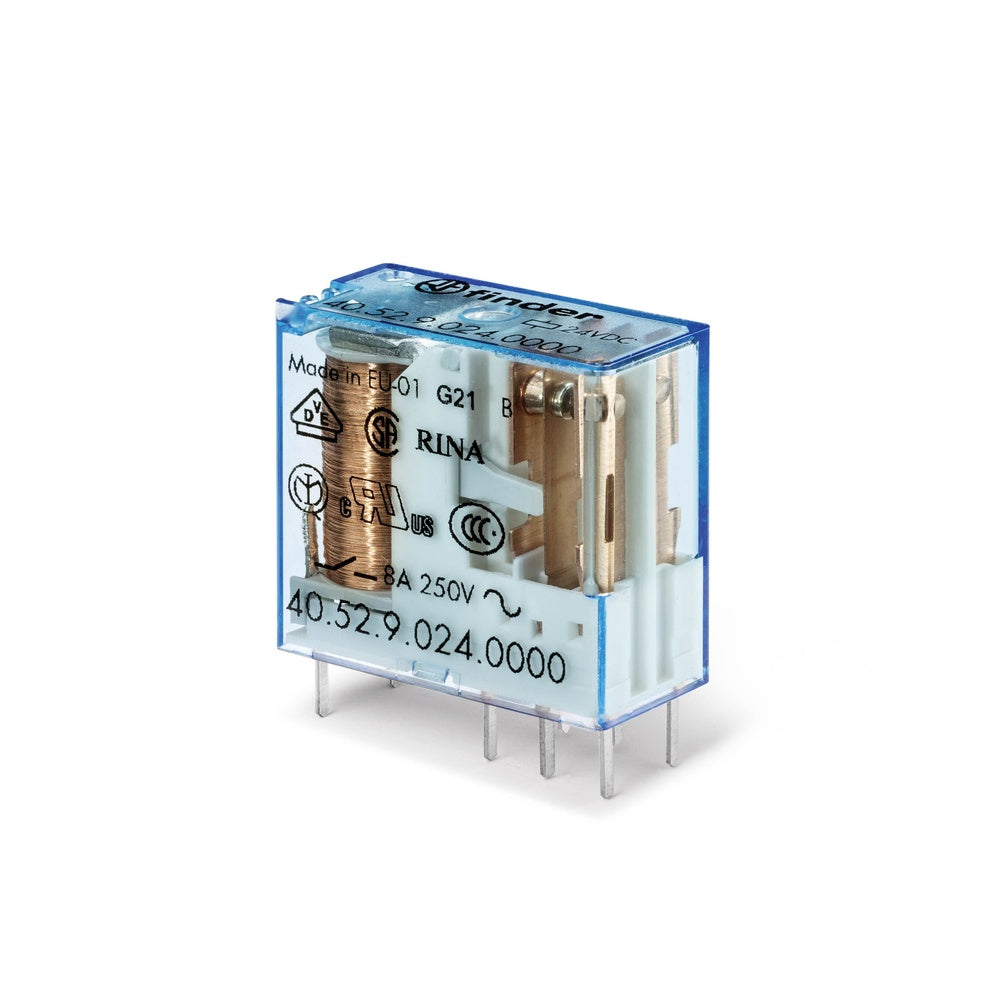 Finder 40.52 PCB Relay 2CO 8A 24VDC - 40.52.9.024.0000