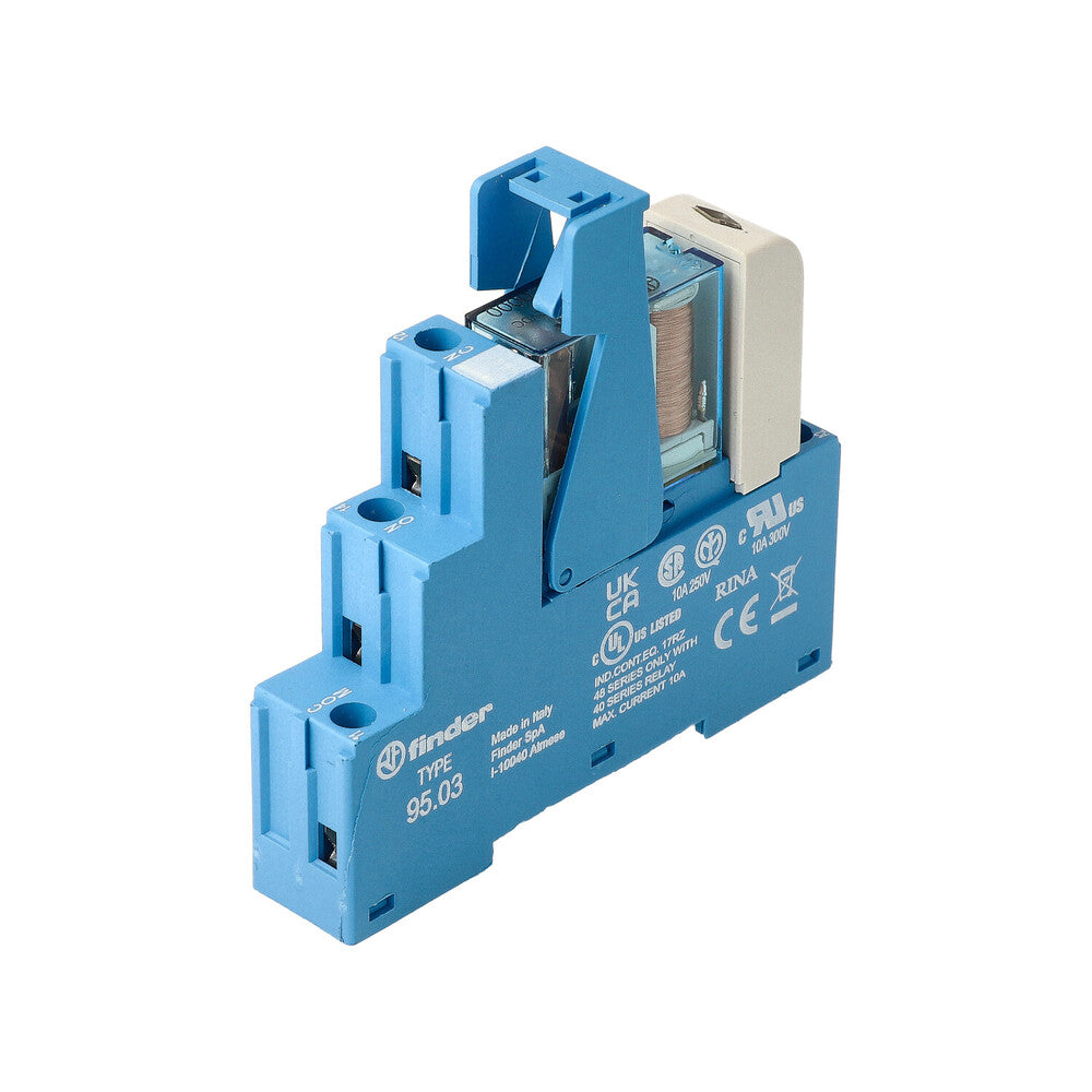 Finder 48.31 Interface Relay Module 12V DC 10A Single Contact - 48.31.7.012.0050