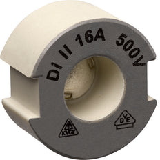 Hager E27 DII Push-In Ceramic Fuse Gauge Screw 16A 500V - LE27P16 [10 Pieces]