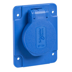 Schneider Electric IP54 Industrial Socket 16A 250V Blue - PKS61B