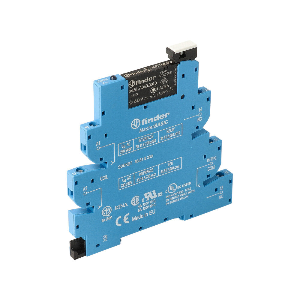 Finder MasterBASIC Interface Relay 6A 230VAC Single CO - 39.11.8.230.0060