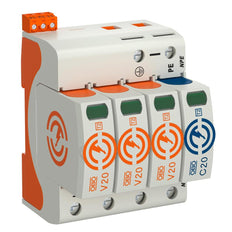 OBO V20 Type 2 Surge Protector 3P+NPE 280V 40kA - 5095333