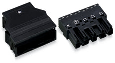 WAGO 770-115 5-Pole Black Connector With Strain Relief - 770-115