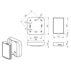 BEG IR Remote Control Extended Range Ceiling Mount - 92479