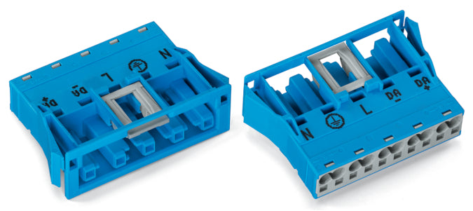 Wago Winsta Midi 5-Pole Snap-In Socket Blue - 770-2105