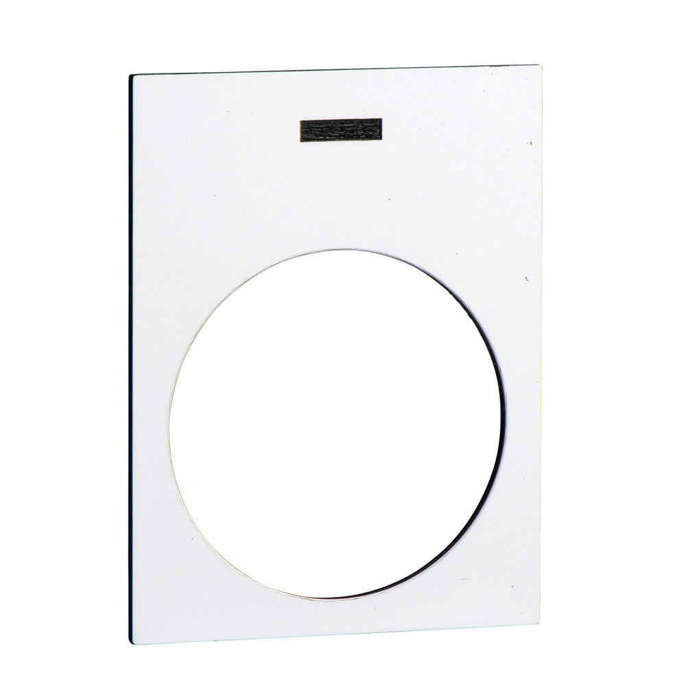 Schneider Harmony XAC Legend Plate 40x30mm White I Symbol - ZB2BY4930 [5 Pieces]