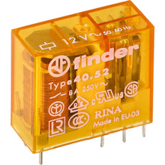 Finder 40.52 PCB Relay 12VAC 2CO 8A AgNi - 40.52.8.012.0000