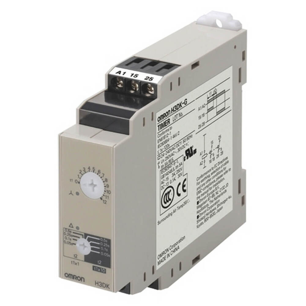 Omron H3DK-G Star Delta Timer Relay 24-240V - H3DK6007G