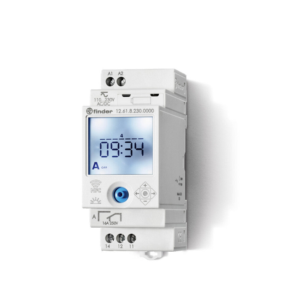 Digital Weekly Timer Switch 16A 230V NFC Smartphone - 12.61.8.230.0000