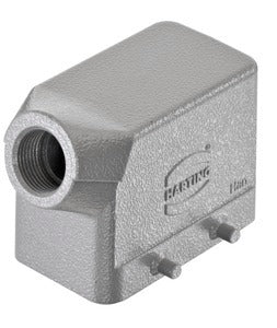 Harting 10B Side Entry Hood M20 Aluminum - 19300101520