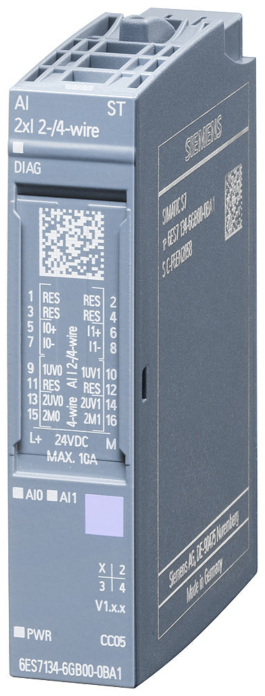 Siemens ET 200SP AI 2xI Analog Input Module - 6ES71346GB000BA1
