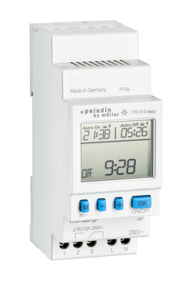 Digital Timer Switch Terminal Di1 W4 Astro 16A 230V - 170413EASY