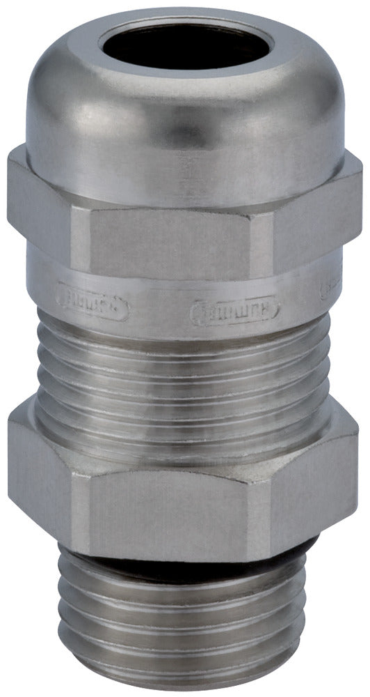 Hummel HSK-M-EMC-D M16 Nickel-Plated Brass Cable Gland - 1631160050