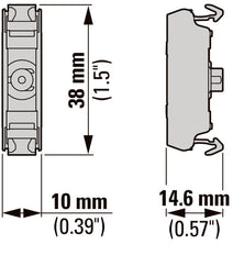 Blue LED Panel Mount Indicator 12-30V AC/DC - 180796