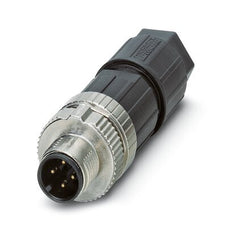 M12 4-Pin Straight Connector With Push-Lock Spring - 1424657