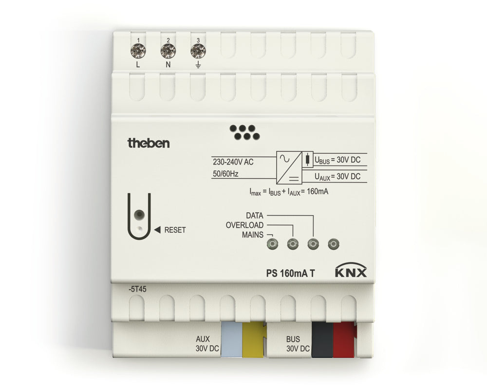 Theben PS 160mA KNX Power Supply With Auxiliary Output - 9070956